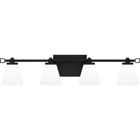 Quoizel Daniels Bath 4  Light Led Matte Black DNL8629MBK